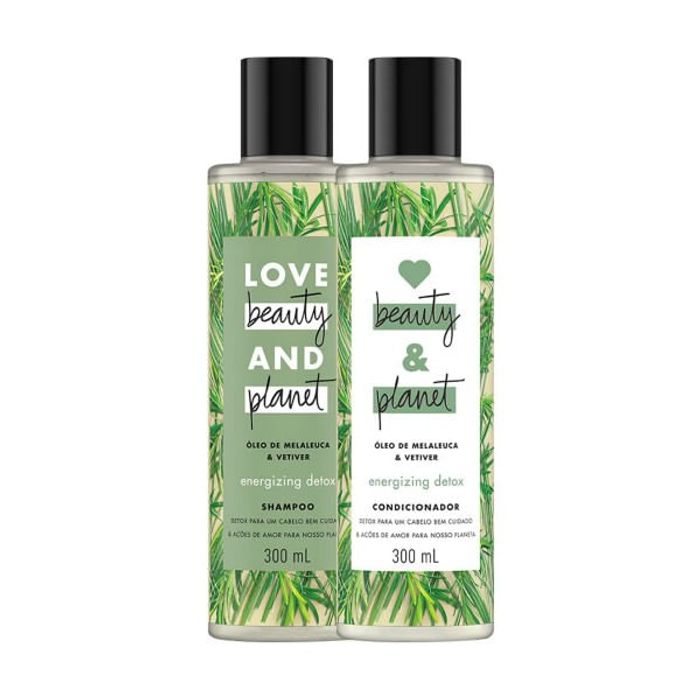 Kit Shampoo e Condicionador Love Beauty And Planet Energizing Detox 300
