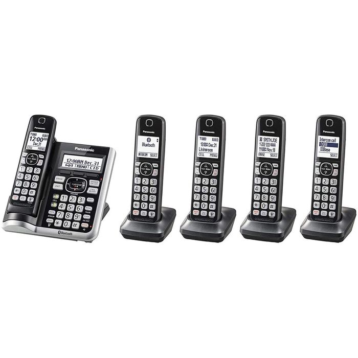 Telefone sem Fio Panasonic KXTGF575S Link2Cell Bluetooth DECT60 c5
