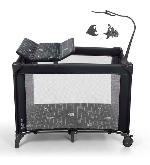 Berço Desmontável Sweet Dreams Preto - BB418 - Claro Promo